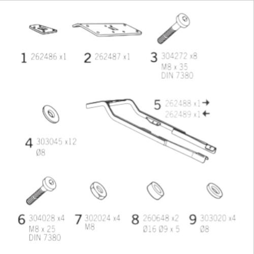 楽天市場】SHAD フィッティングキット Z400(19-24) K0Z449ST シャッド