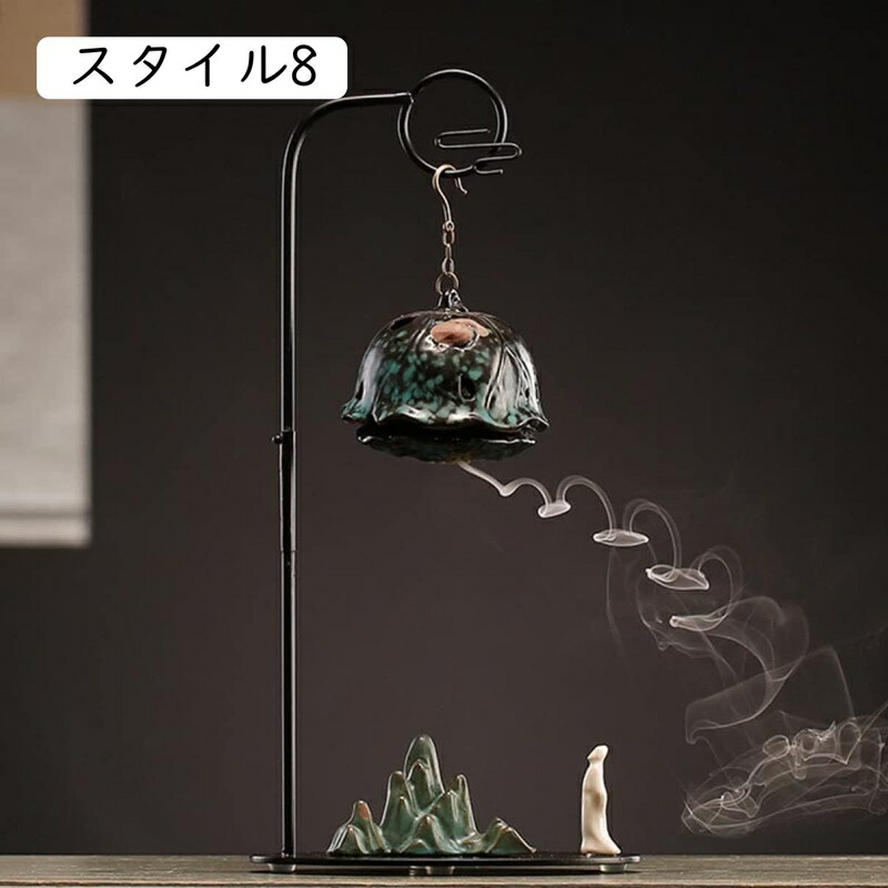 楽天市場】流川香 香炉 おしゃれ 蓮 F カエル 逆流香炉 倒流香 お香