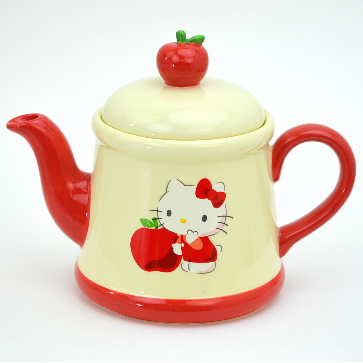楽天市場】ティーポット リンゴ ハローキティ サンリオ 茶こし付き