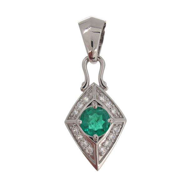 楽天市場】18金 ペンダントトップ k18 メンズ 天然石 エメラルド