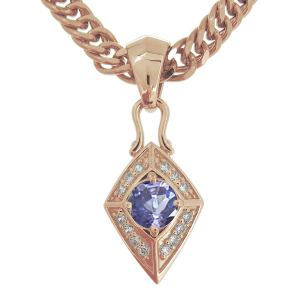 楽天市場】ネックレス シルバー メンズ タンザナイト ペンダント 喜平