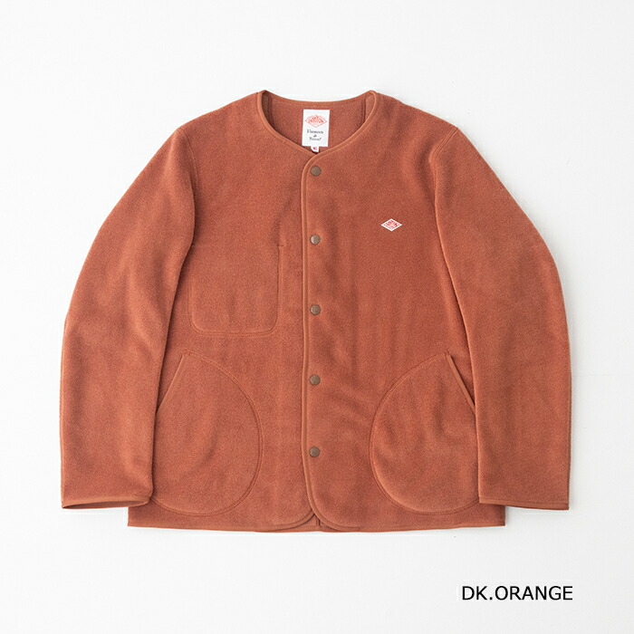 ダントン DANTON ウール オレンジ ノーカラージャケット M 36 DANTON