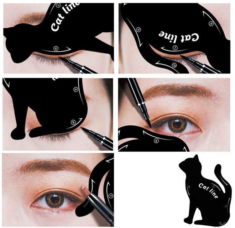 楽天市場】送料無料 アイライナー＆アイシャドウ用テンプレート 2点