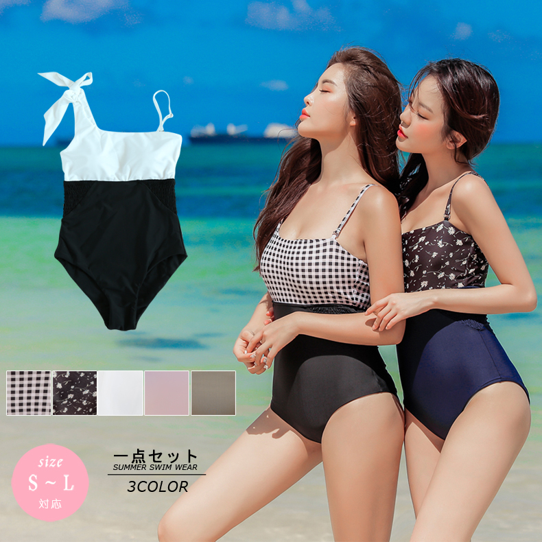 楽天市場】送料無料 水着 ワンピース レディース ワンショルダー