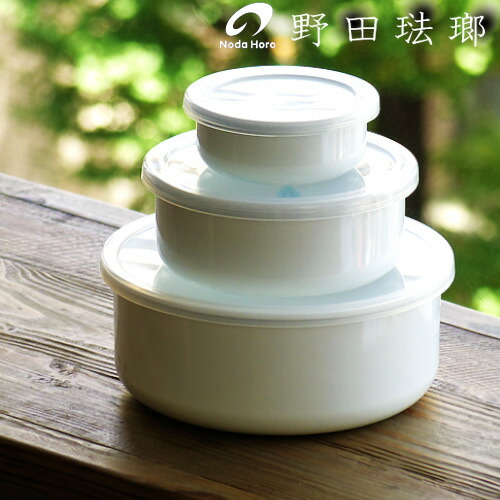 楽天市場】野田琺瑯 ホワイトシリーズ 保存容器 ラウンド シール蓋付き