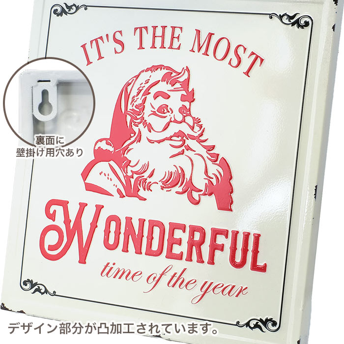 楽天市場】クリスマス 飾り 壁掛け おしゃれ CMブリキサインボード