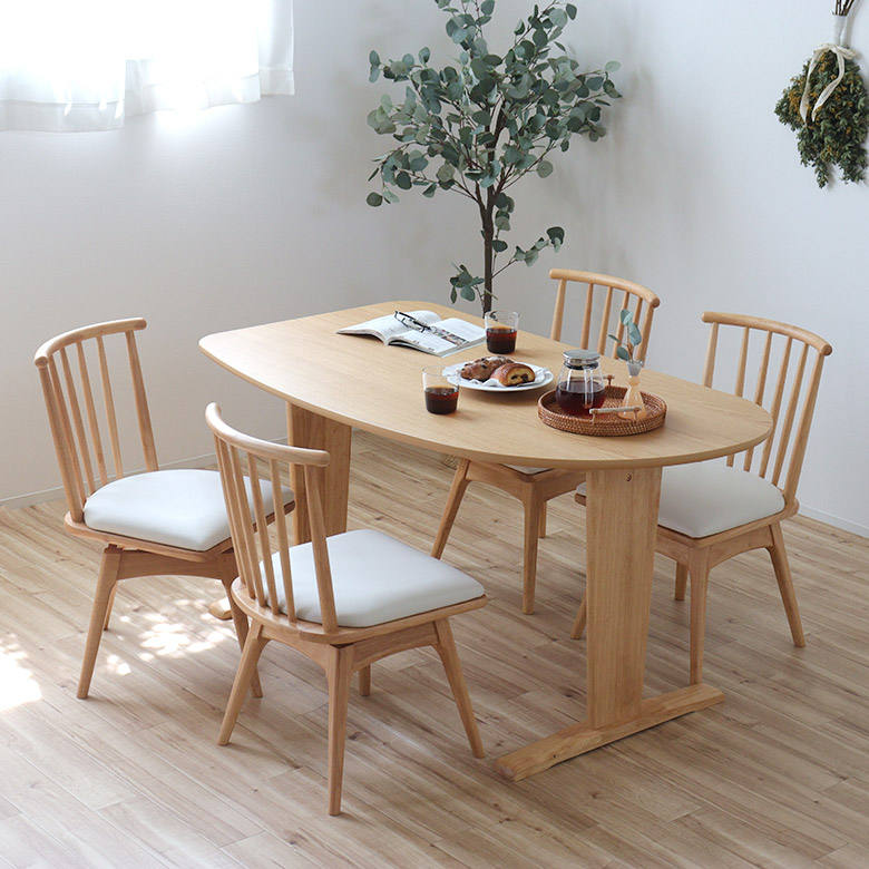 楽天市場】【2脚セット】ダイニングチェア 回転チェア 木製 チェア