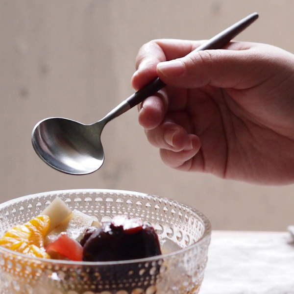 楽天市場】クチポール ゴア・ブラック シルバー デザートスプーン