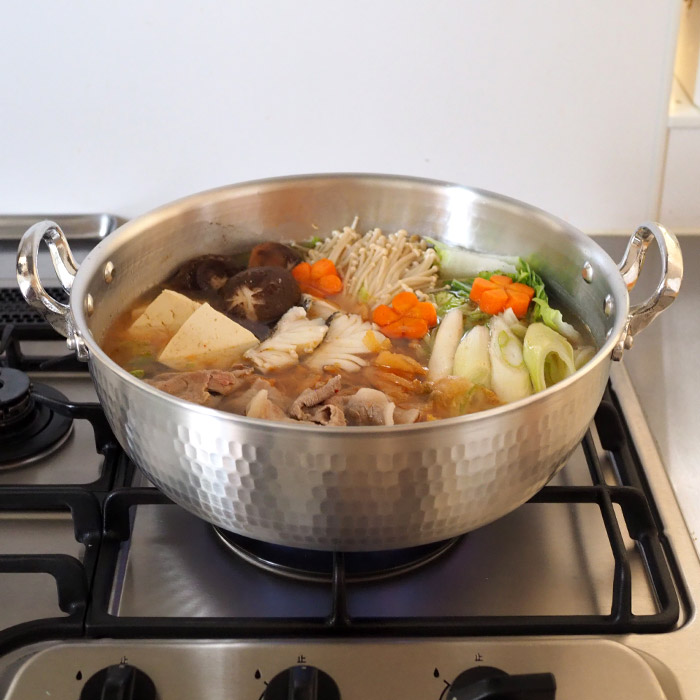 楽天市場】中尾アルミ製作所 N-39 打出浅鍋（揚鍋）27cm / 中尾アルミ