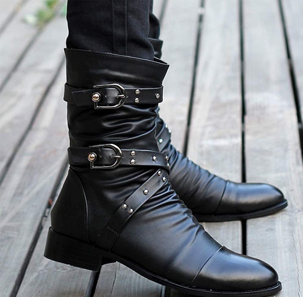 楽天市場】カジュアル バイクブーツ エンジニア ライダース カジュアル