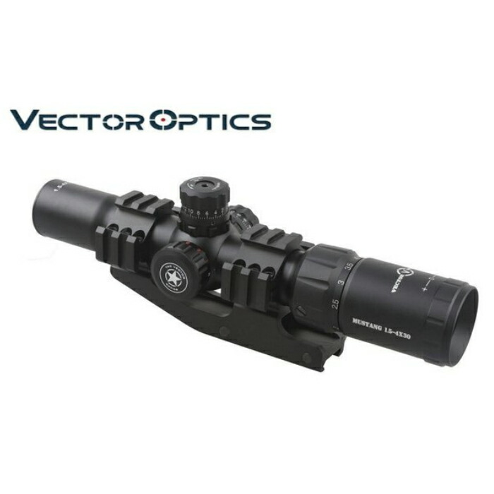 楽天市場】VECTOR OPTICS Mustang 1.5-4x30 タクティカルスコープ