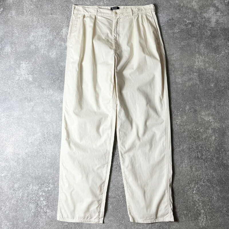 楽天市場】90s USA製 POLO RALPH LAUREN 2タック コットン チノ パンツ
