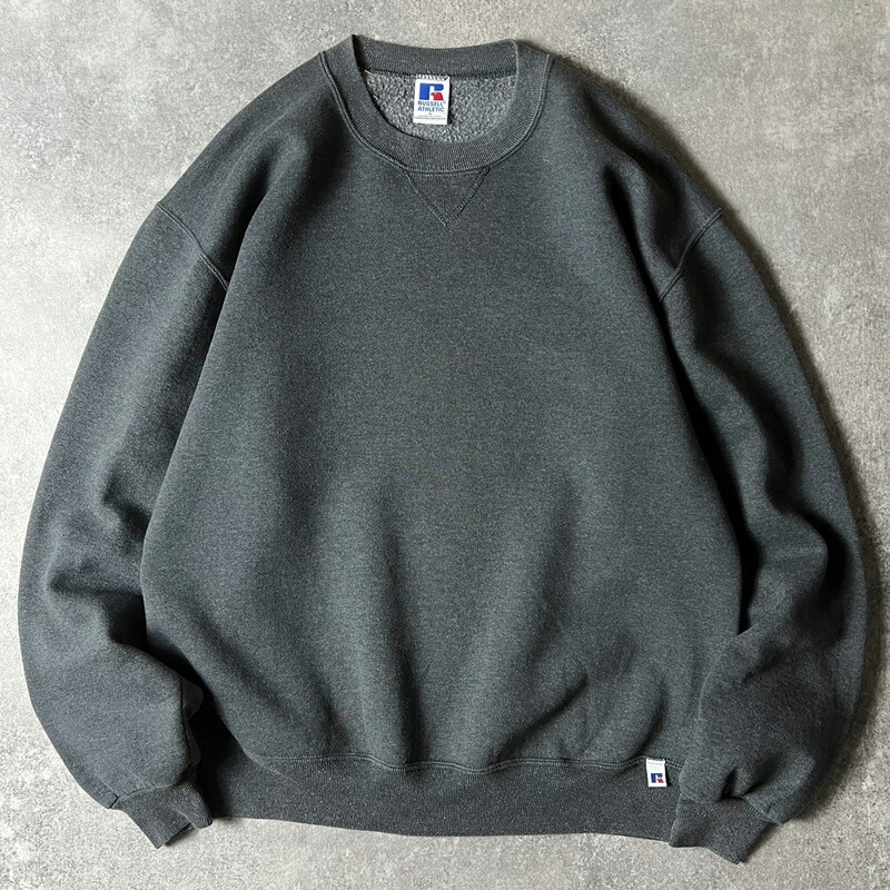楽天市場】90s USA製 RUSSELL 無地 前V スウェット トレーナー L / 90