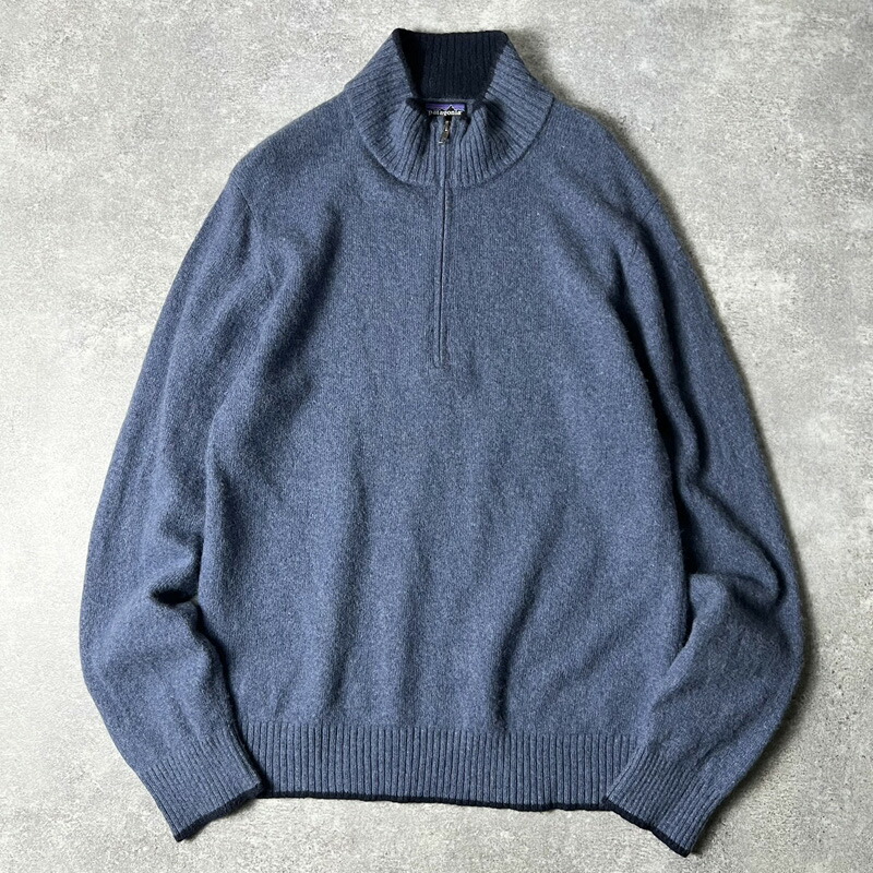 楽天市場】15年製 Patagonia ハーフジップ ウール ニット セーター XL