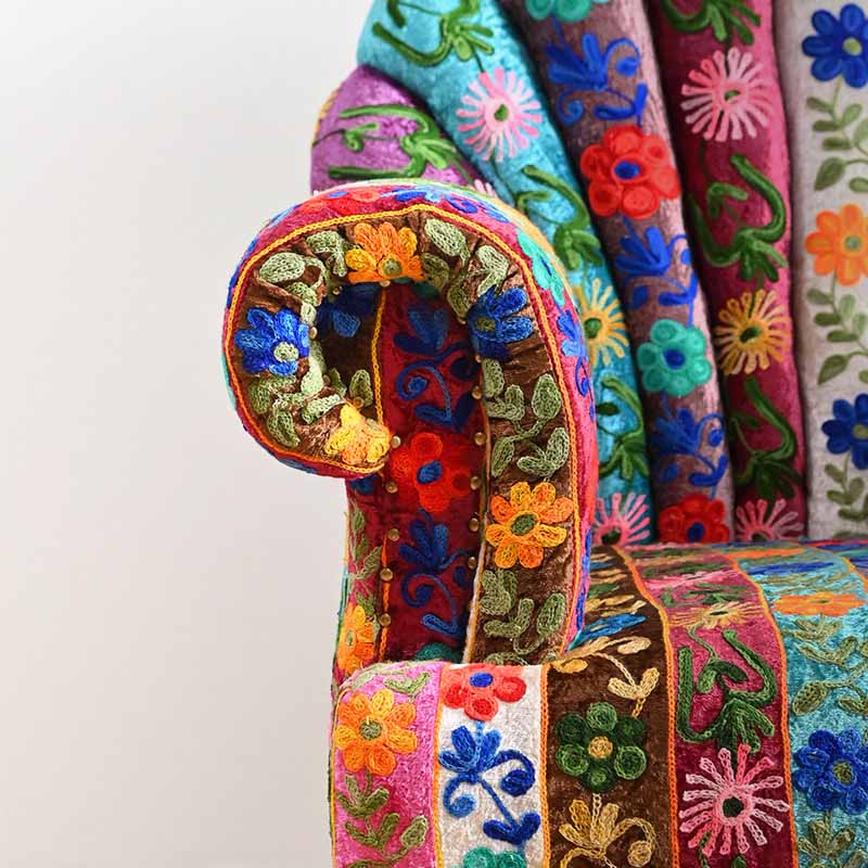 楽天市場】ソファ 1人掛け 一人掛け 肘付き チェア 椅子 パッチワーク