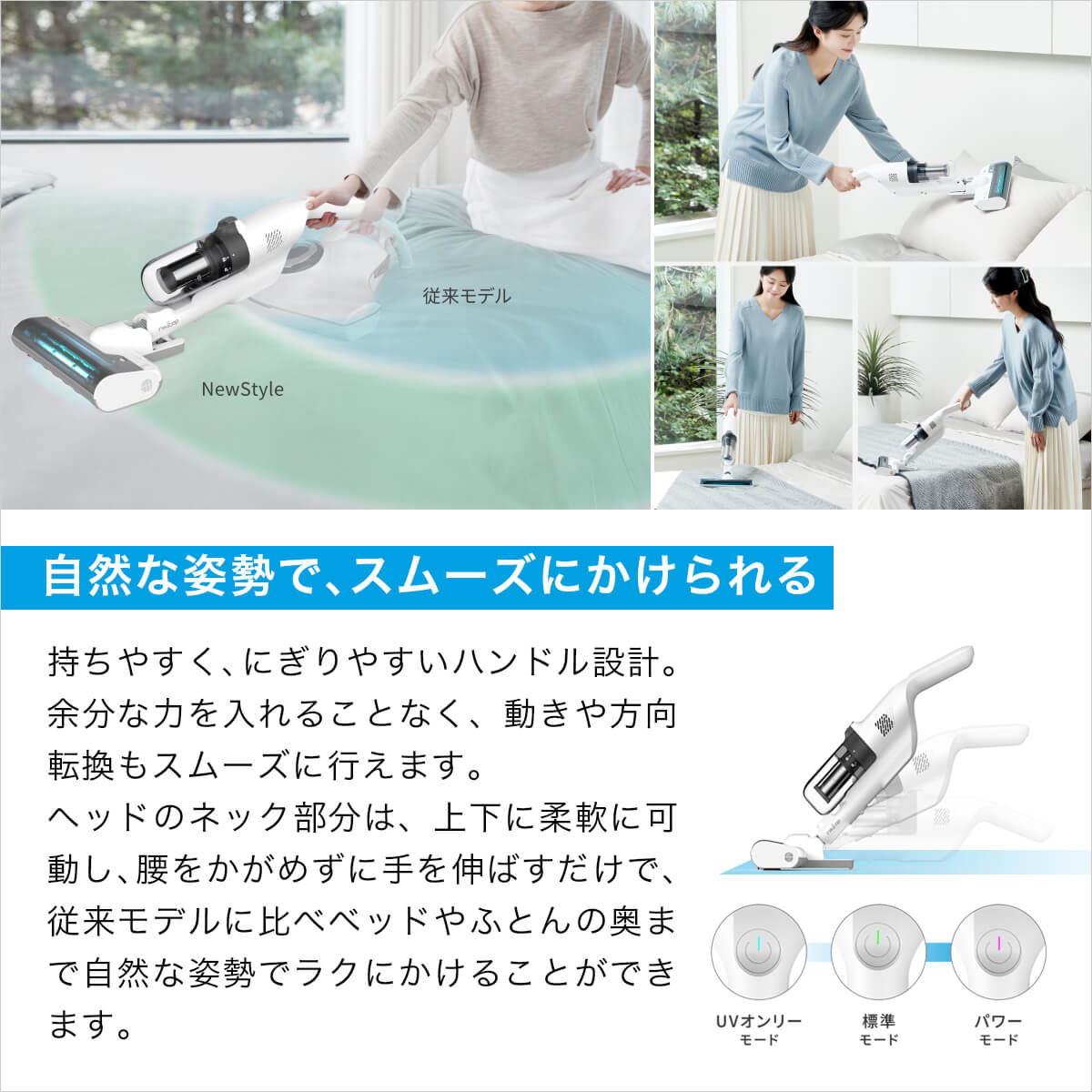 楽天市場】レイコップ 布団クリーナーコードレス 布団掃除機 NewStyle