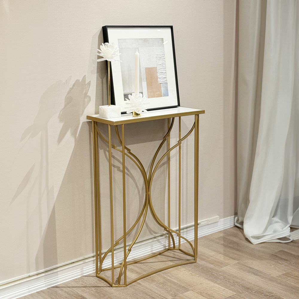 e*a様 アンティークスタイル 大理石天板 サイドテーブル コンソール