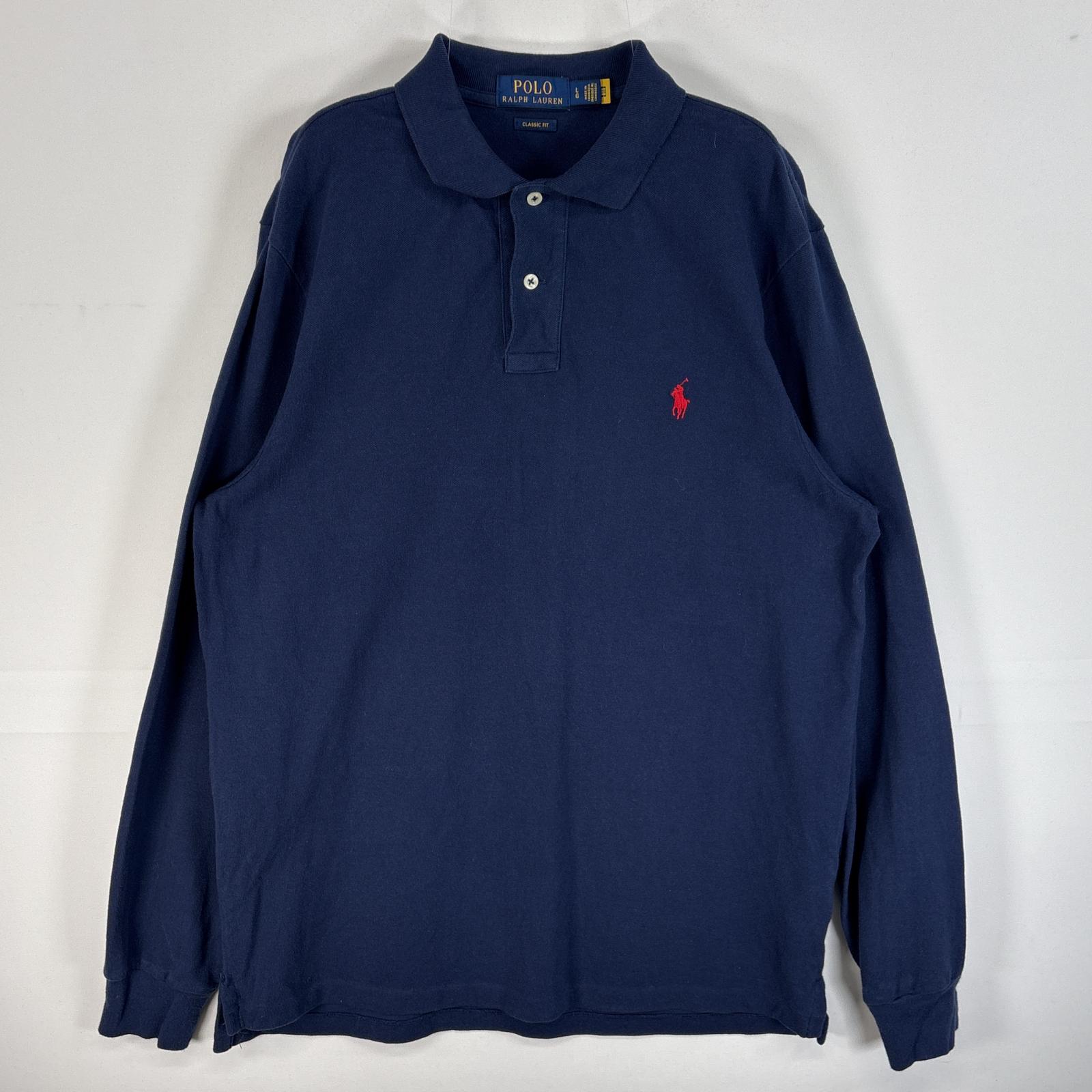 楽天市場】ラルフローレン 長袖ポロシャツ ネイビーの通販