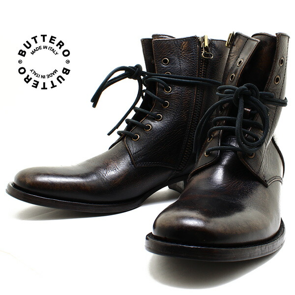 楽天市場】BUTTERO ブッテロ 日本正規品 定番7ホール・レースアップ