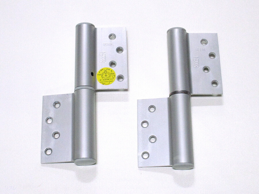 楽天市場】デンセイオートヒンジ1211SLストップ付左勝手シルバー色面付