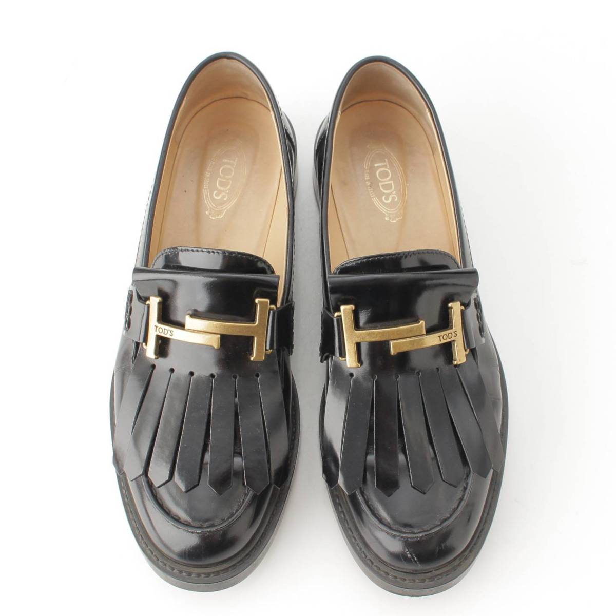 楽天市場】【トッズ】Tods ダブルT レザー タッセル ローファー