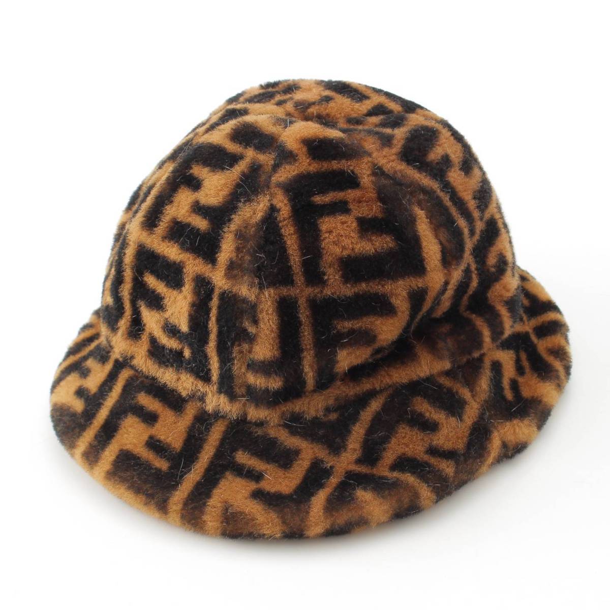 楽天市場】【フェンディ】Fendi ズッカ柄 ファー バケット ハット 帽子