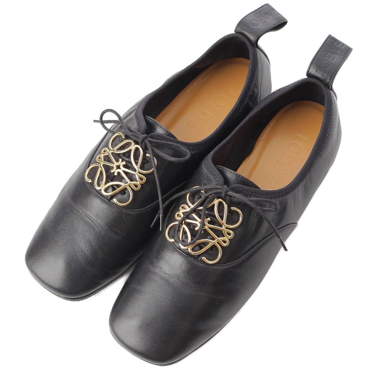楽天市場】【ロエベ】Loewe アナグラム レザー 革靴 ソフトダービー