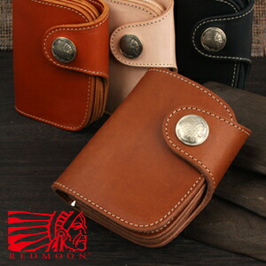 楽天市場】REDMOON レッドムーン 二つ折り財布 コードバン HR-01A