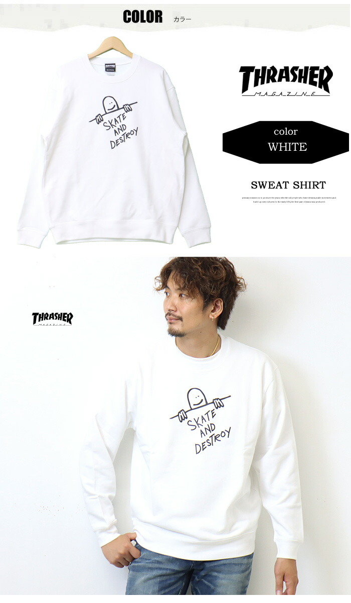 楽天市場】THRASHER スラッシャー ゴンズアートロゴ プリント