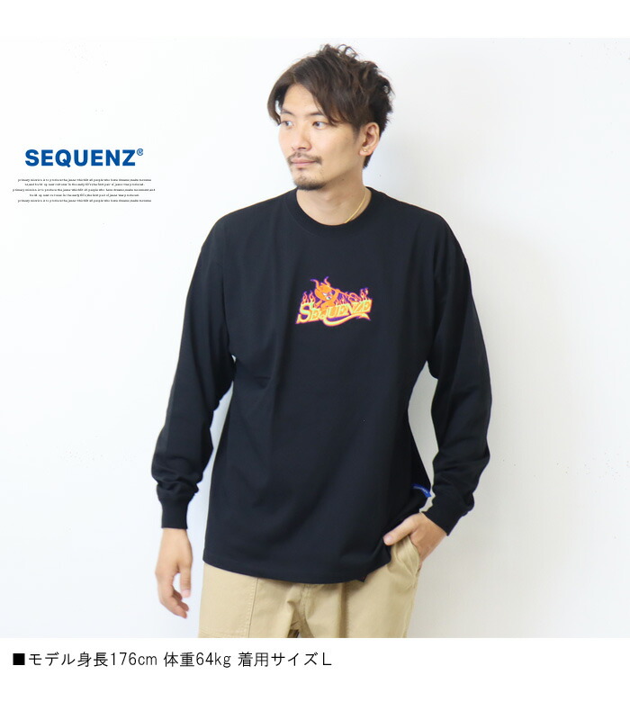 楽天市場】SEQUENZ シークエンズ ファイヤー デビル 刺繍 長袖 Tシャツ