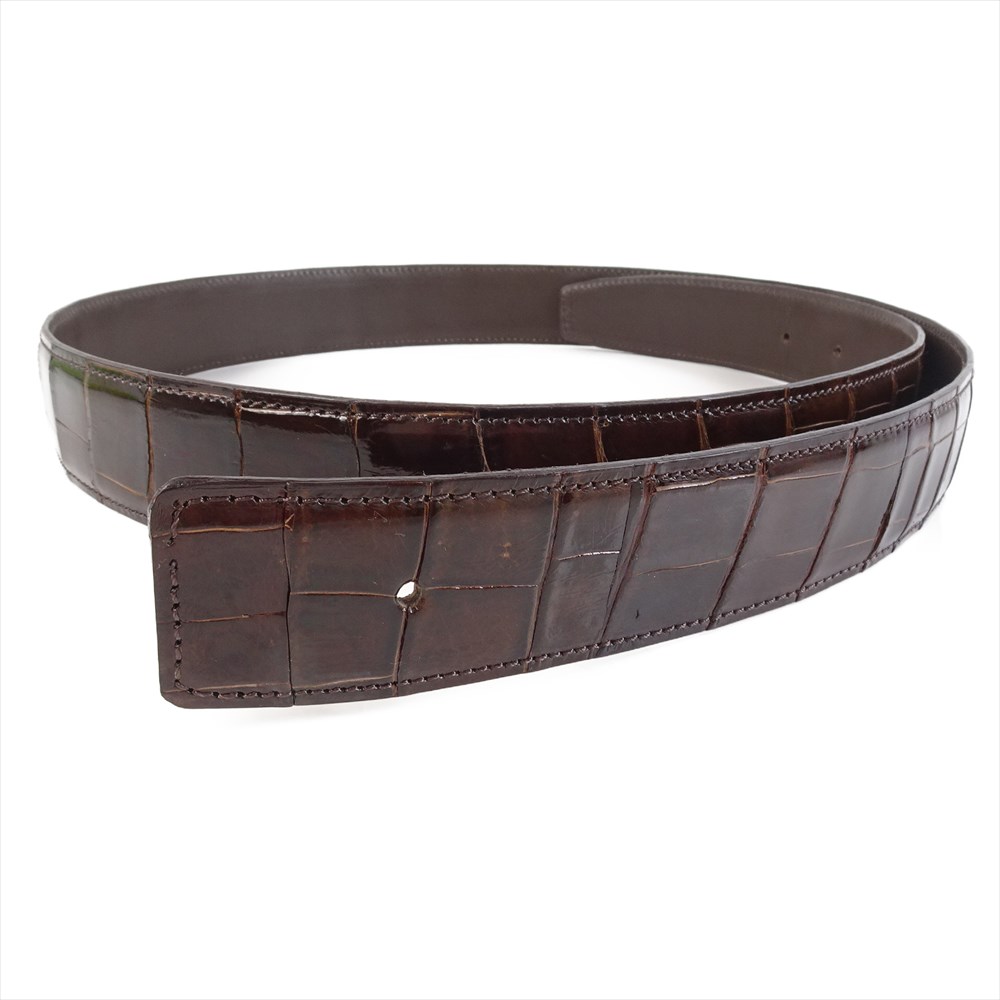 楽天市場】新品 クロコダイル ベルト Hバックル用 メンズ レザーベルト