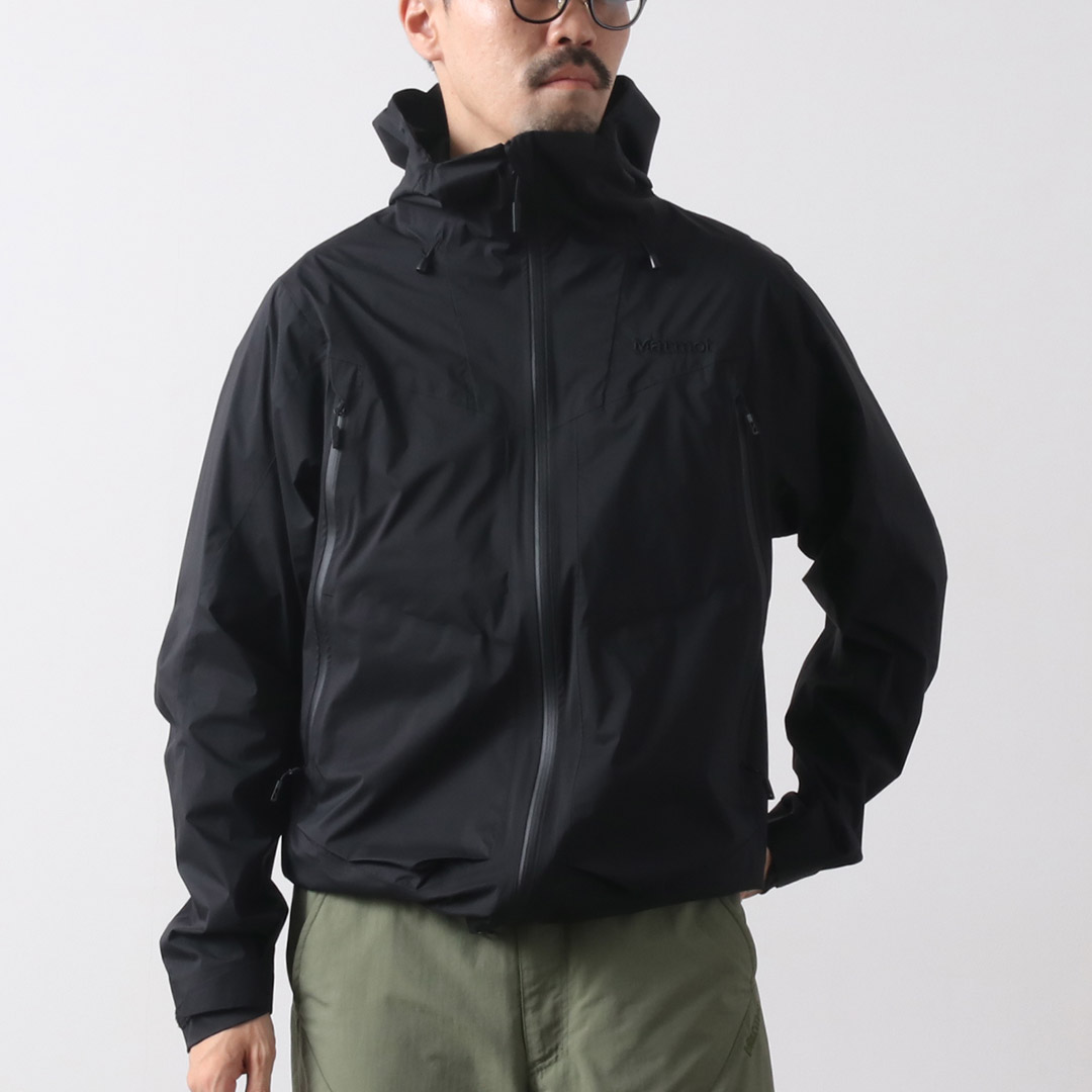 タグ付き新品未使用】Marmot テトラジャケット ブラック M 軽量シェル