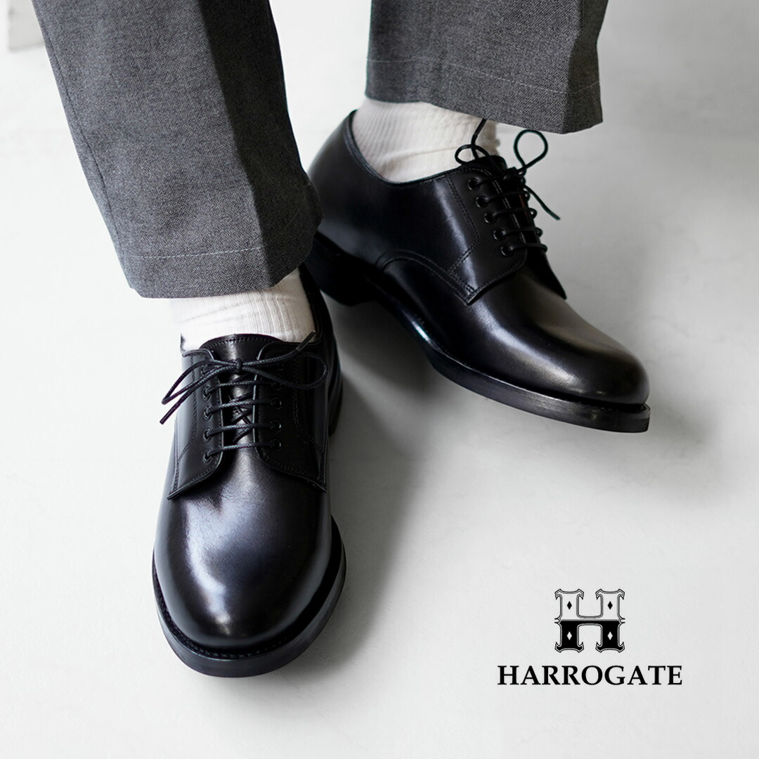 楽天市場】HARROGATE（ハロゲイト） プレーントゥ レザーシューズ