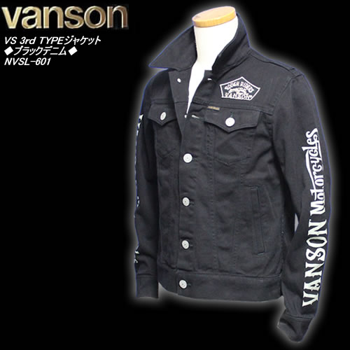 楽天市場】VANSONバンソン◇VS 3rd TYPEジャケット◇◇ブラックデニム