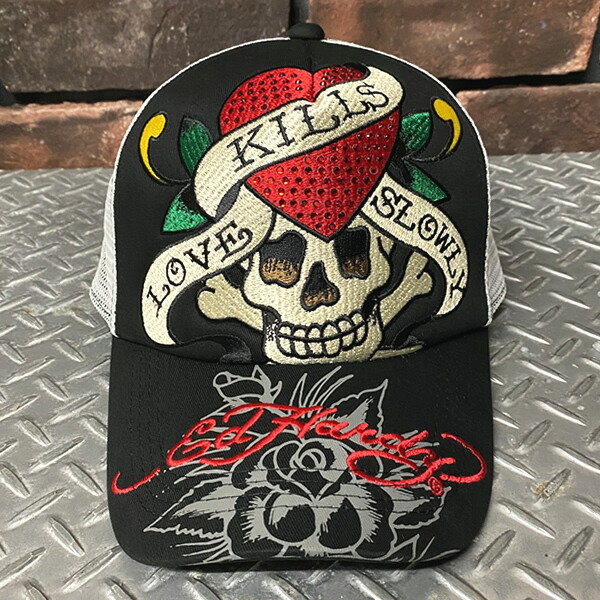 楽天市場】ED HARDY エドハーディー Embroidery Mesh Cap 刺繍メッシュ