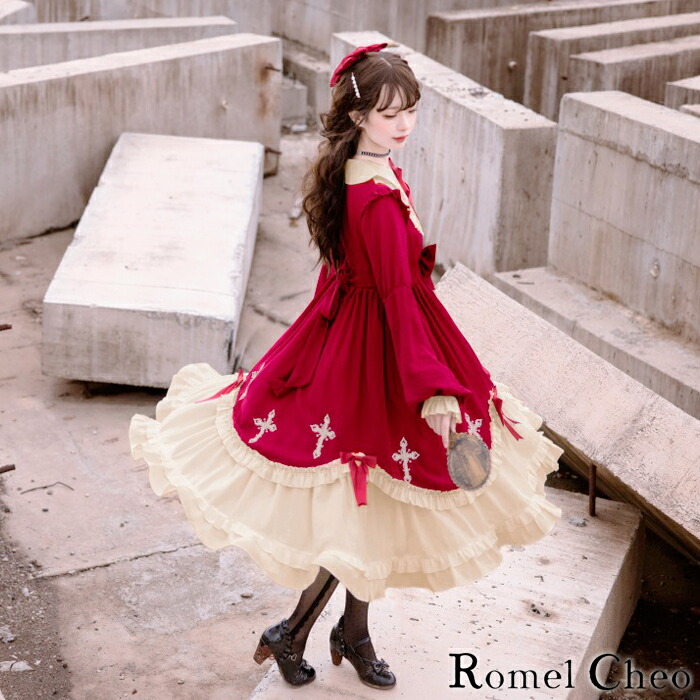 楽天市場】RomelCheo ゴスロリ ビッグスイング ワンピース ゴシック