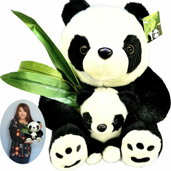 楽天市場】笹もち パンダ ぬいぐるみ親子L28cm 【送料無料】（沖繩別途