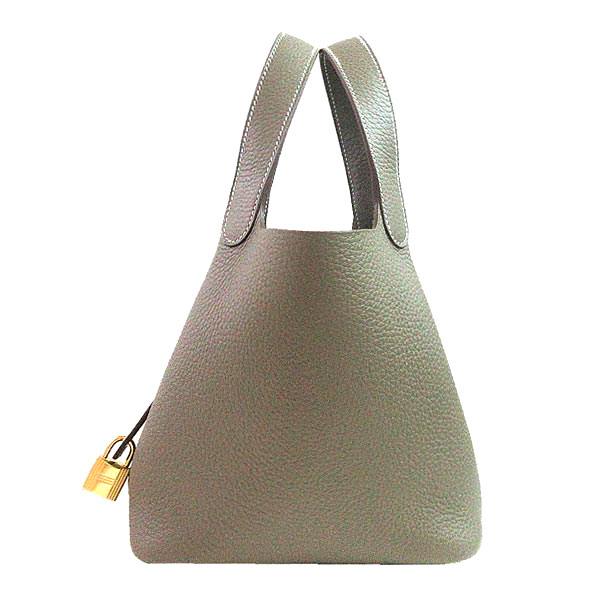 楽天市場】≪Brand new≫ Hermes Picotin Lock 18 PM Bag Etoupe Gold