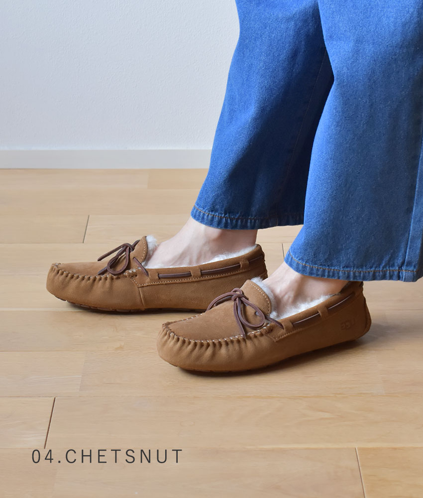 楽天市場】アグ ダコタ UGG モカシン レディース ブラック 黒 ブラウン