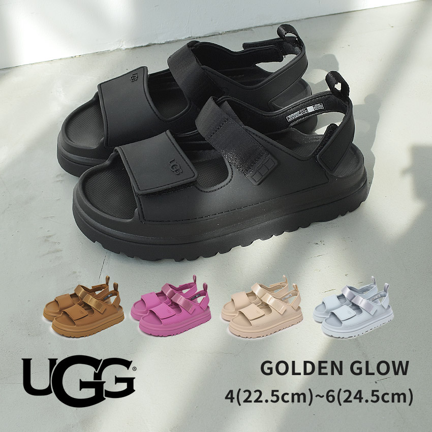 楽天市場】アグ ゴールデングロウ UGG サンダル レディース ブラック