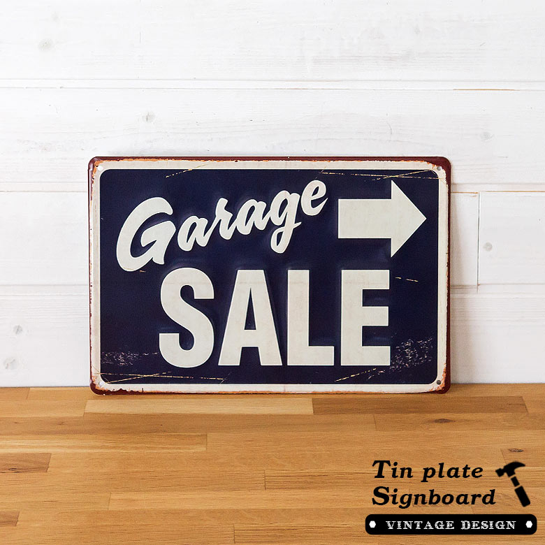 楽天市場】Garage SALE ヴィンテージ風 サインボード サインプレート