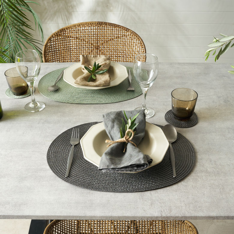 楽天市場】ランチョンマット オーバル 4枚セット プレース プレイス