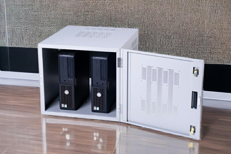 楽天市場】セキュリティボックス L 鍵付き 排熱 デスクトップ PC