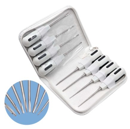 楽天市場】8本 歯科用抜歯根尖根 エレベーター ステンレス鋼 外科用