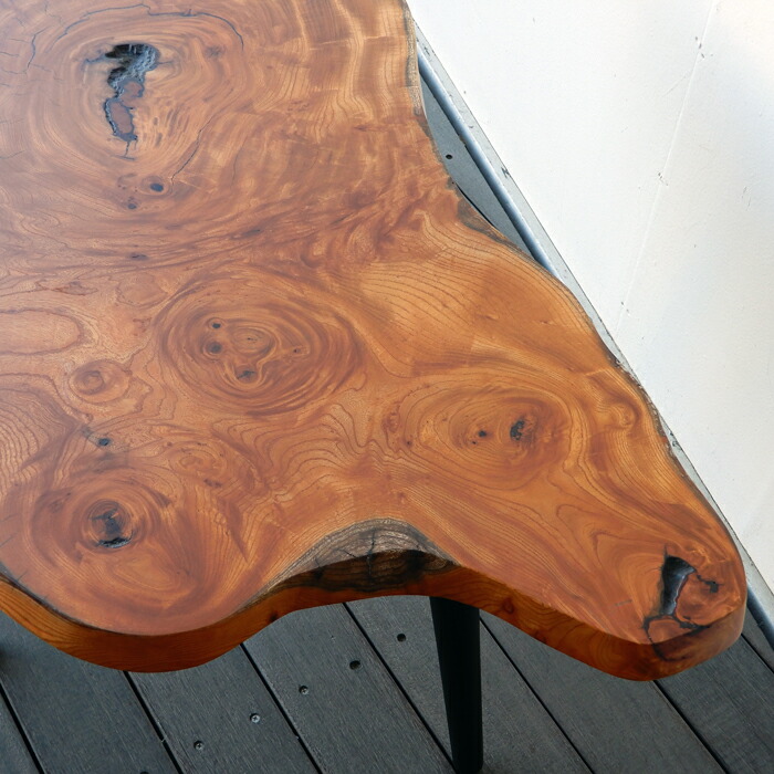 楽天市場】サイドテーブル コーヒーテーブル 一枚板 輪切り 欅 けやき