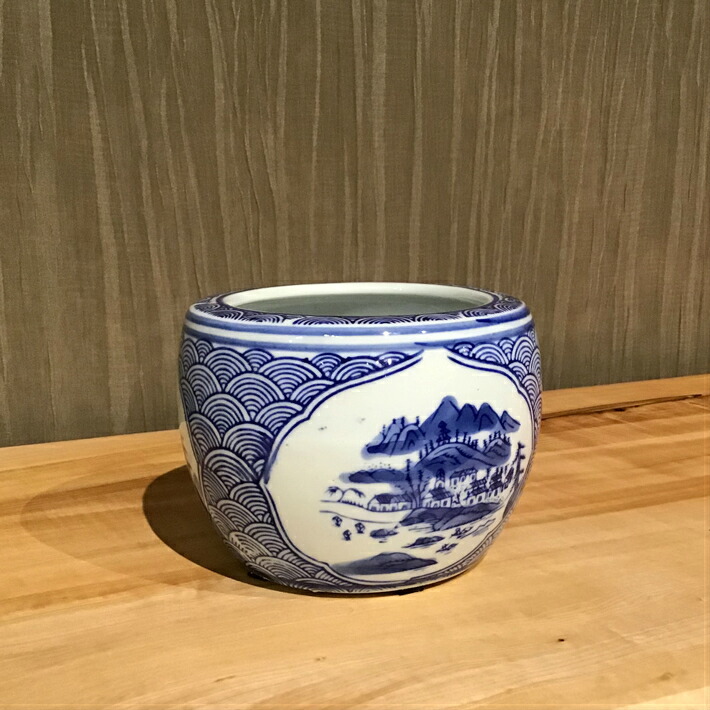 青銅製3脚付き骨董火鉢（底の穴を塞ぎ睡蓮鉢や金魚・メダカ鉢などに