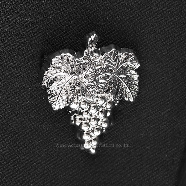 楽天市場】ピンバッジ ピンズ 葡萄シルバー ソムリエバッジ ZW082PI