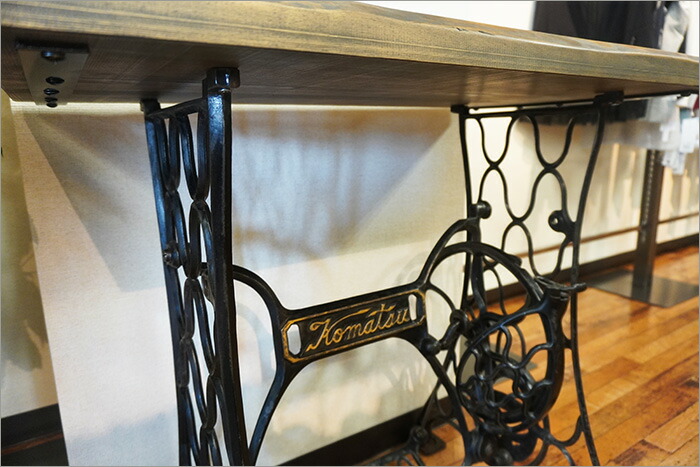 楽天市場】アンティークミシンテーブル古材 ミシン台 作業台 ワーク