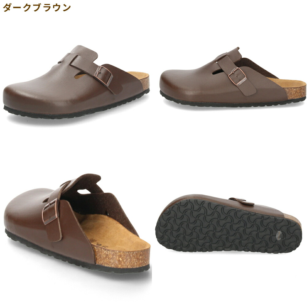 楽天市場】メンズ サボサンダル 本革インソール シンプルデザイン