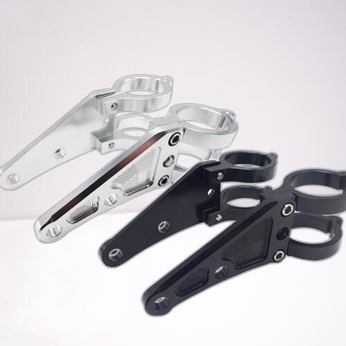 楽天市場】φ54 φ52 φ50 ヘッドライトステー アルミビレット 黒 54mm